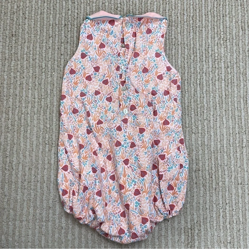 Jim Thompson Sleeveless Floral Print One Piece Size 6-12 Months Baby